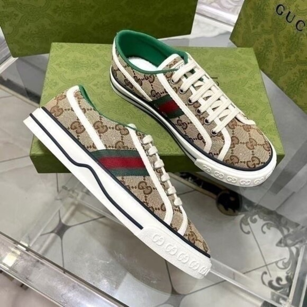 Women’s GG Guccis Tennis Shoes 1977 Sneaker - Picture 2 of 8